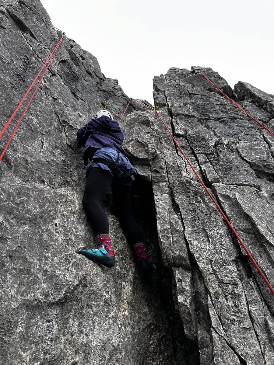 Wonderful day for the explorers climbing and canyoning! A few shots of the climbing - the canyoning was a bit too wild to get a camera out 🌊 #scouts #somuchmore @NottsHigh