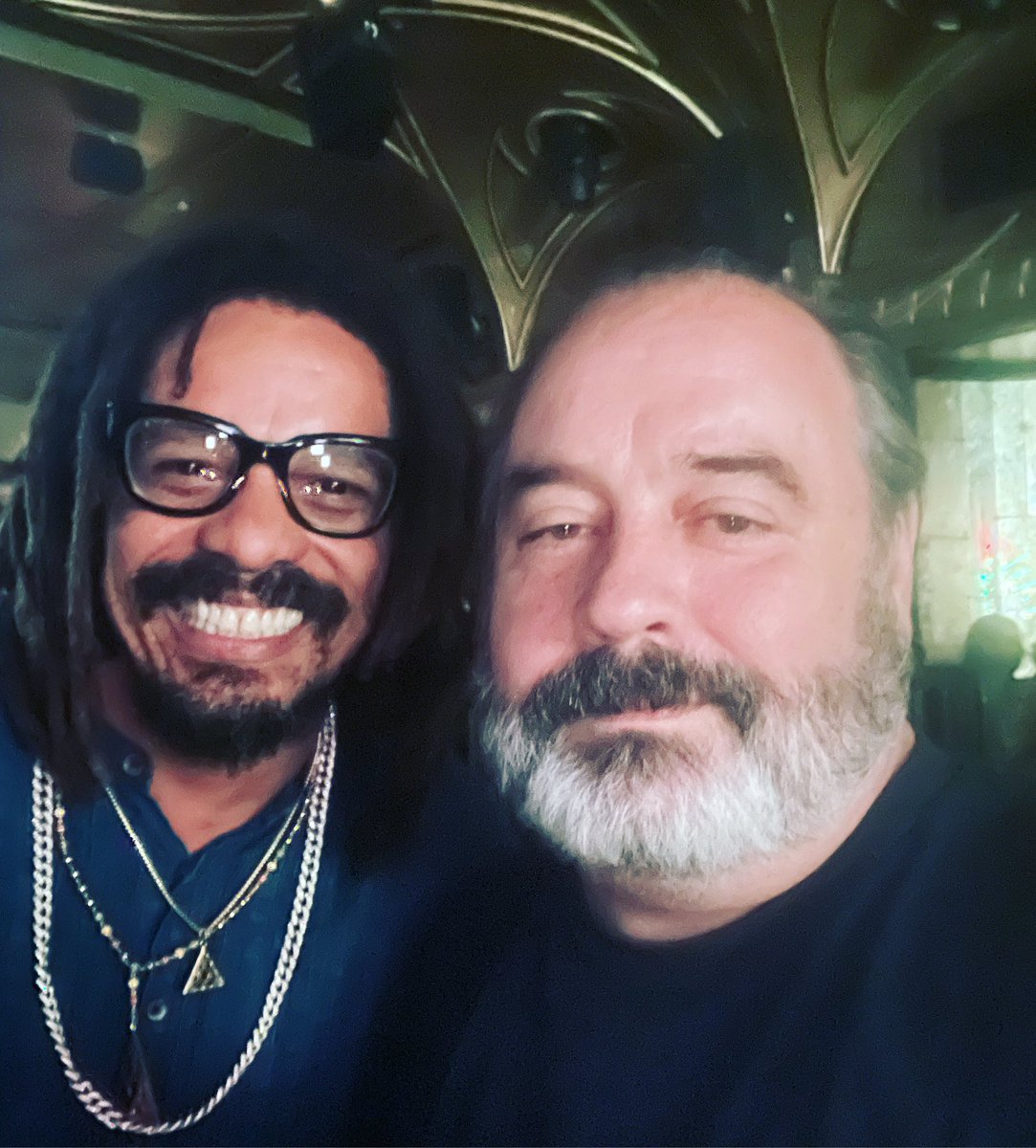 Honored to hang with @Romarley last weekend at #legalizednyc show at @SonyHall to see the reggae legend #bigyouth. Do I look baked? @LionOrder__ #rohanmarley #lionorder