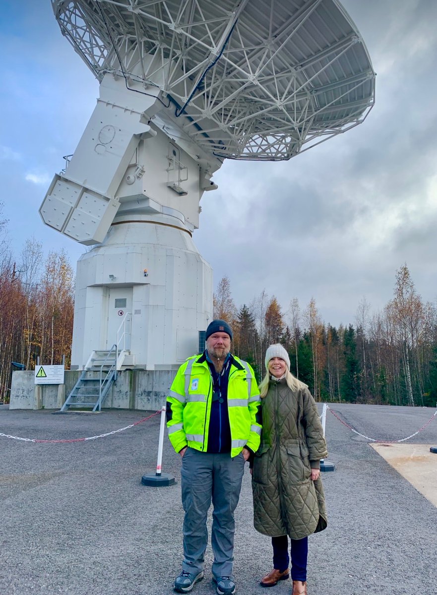 A visit like no other to Metsähovi Geodetic Research Station in @Kirkkonummi Grateful to host  scientists who showed us the station’s uses in maintaining global terrestrial and celestial reference frames, for computation of #satellite  orbits, and for geophysical studies
#GNSS