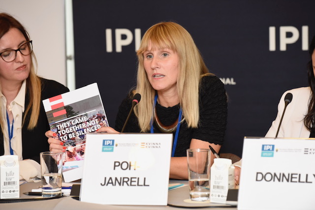 Intl Peace Institute (@ipinst) on Twitter photo <a href="/JessicaJanrell/">Jessica Poh-Janrell</a> of <a href="/KvinnaKvinnaINT/">Kvinna till Kvinna International</a> outlines a report on the cases of Bosnia & Herzegovina, the Democratic Republic of the Congo, Iraq, & Ukraine:
Where states have been unable to provide a response to GBV, local women's organizations have been essential in bridging the gap <a href="/JessicaJanrell/">Jessica Poh-Janrell</a> of <a href="/KvinnaKvinnaINT/">Kvinna till Kvinna International</a> outlines a report on the cases of Bosnia & Herzegovina, the Democratic Republic of the Congo, Iraq, & Ukraine:
Where states have been unable to provide a response to GBV, local women's organizations have been essential in bridging the gap