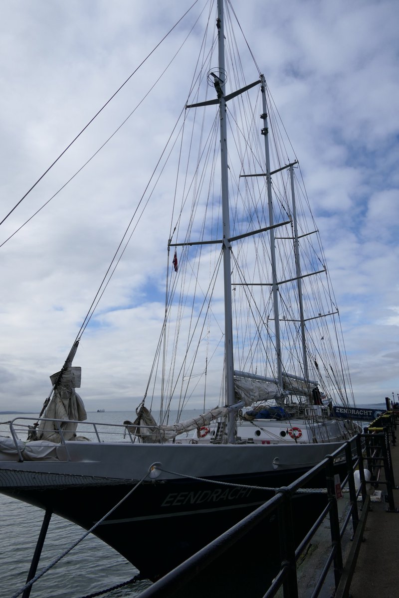 Nesquik1962's tweet image. Some close ups of the #Schooner #Eendracht berthed at the end of #SouthendPier