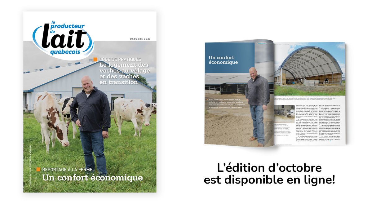 Ce mois-ci dans la revue, les 75 ans du CIAQ, un comparatif sur la production laitière de 1983 à 2022, le système de traite automatisée, le Code de pratique sur le vêlage, et le reportage sur les parcs pour vêlage. bit.ly/45uE0lu