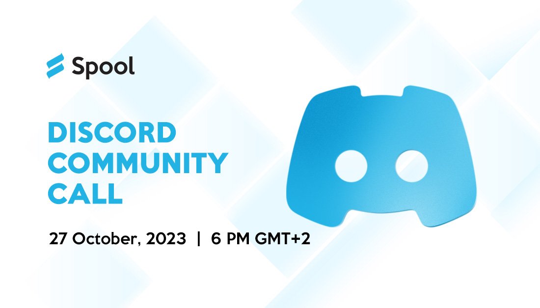 YieldLayer's tweet image. We invite you to join our next Monthly Spool Discord Community Call!

🗓️ 27th of October, 6 PM GMT+2

🧭 Set your reminder in our Discord event calendar: discord.com/events/8290681…
