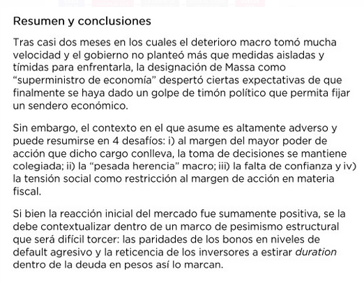 Deja vu de dopamina política 

Esto escribiamos con <a href="/melucostanzo_/">Melu Costanzo</a> cuando Massa asumió de ministro en Jul-22. 

El contexto económico y el clima de mercado era bastaaaaaante parecido al actual.  El resto es historia

Link completo: consultatioplus.com/wp-content/upl…