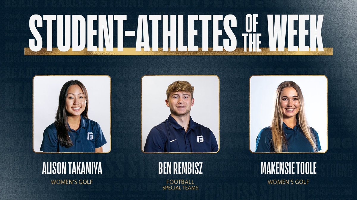 GFUAthletics's tweet photo. General Story: https://t.co/GAmzPiognZ

Three Bruins were named @NorthwestConf Student-Athletes of the week for their performances in football and women's golf!

#BruinsStandTall | #ReadyFearlessStrong https://t.co/3WxvM3cHCu
