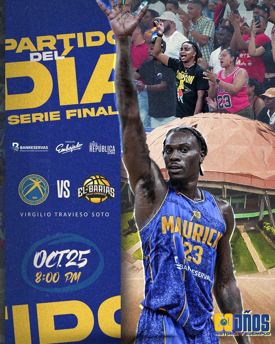 ¡NADA QUE DECIR, NOS VEMOS ESTA NOCHE EN EL VIRGILIO TRAVIESO SOTO…! 🏆💙💛🏆

⏰ 8:00PM ⏰

📍PALACIO DE LOS DEPORTES VIRGILIO TRAVIESO SOTO

📺 TRANSMISIÓN EN VIVO / YOUTUBE ABADINA OFICIAL 🔺