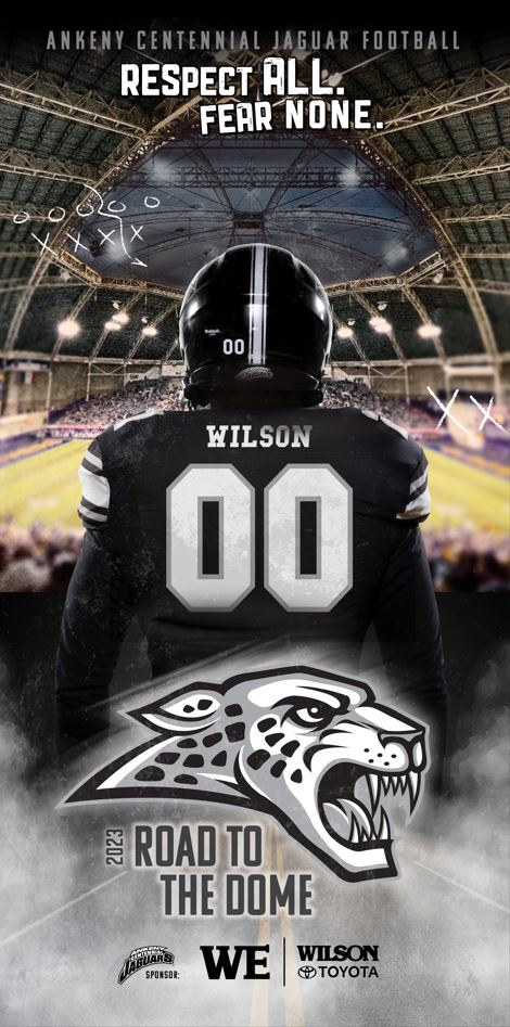 achsjagfb's tweet photo. Shout out to @WilsonofAmes ! Proud sponsor supporting Jaguar Football in our postseason playoff run!
🏈💪🔥
Respect All. Fear None. - 2023 Jag Football motto.
Let's Go Places - Toyota motto.
Fitting partnership as we start the post season! https://t.co/jBUc8h5ds6