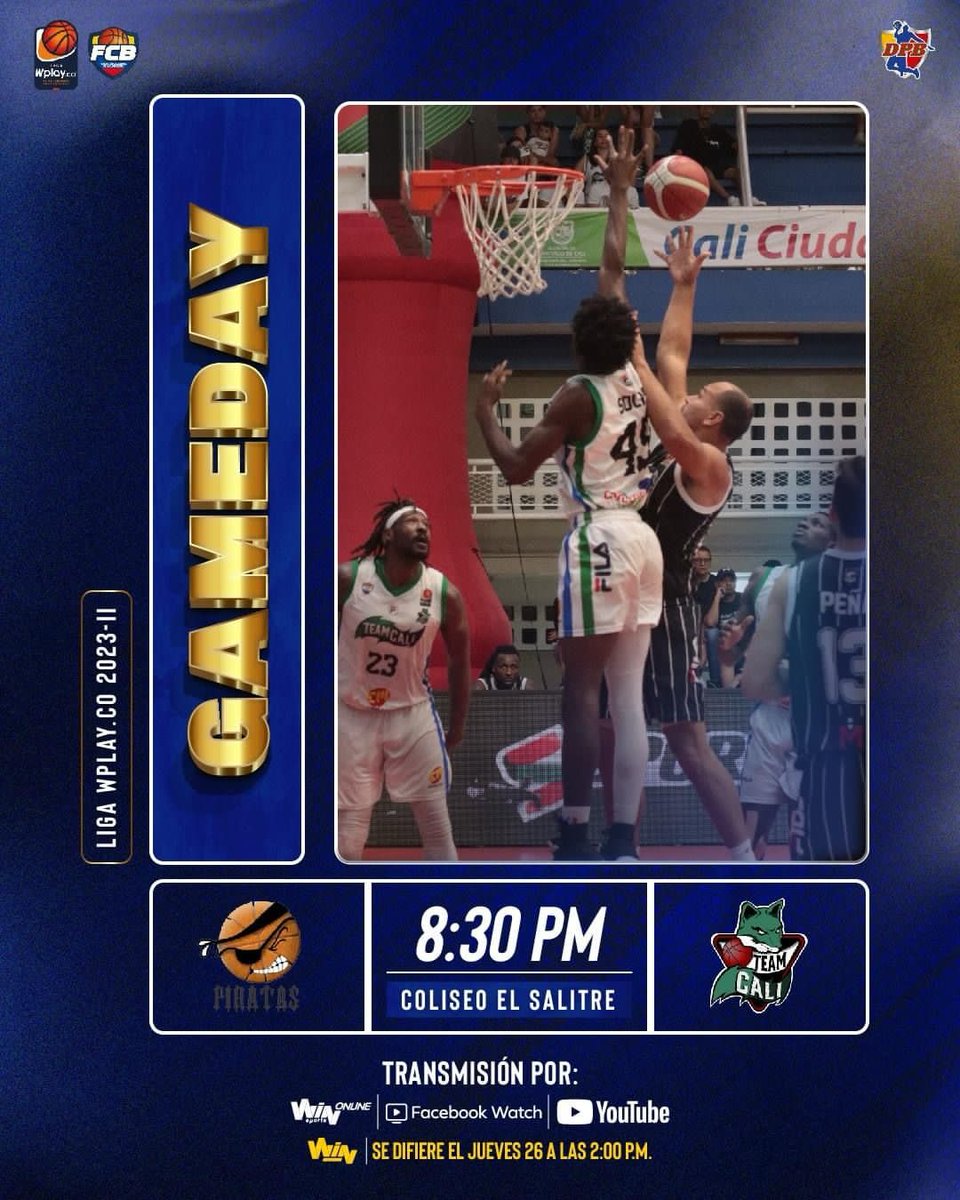 Bandadeportiva's tweet image. Todo está listo para definir a los semifinalistas de la División Profesional de Baloncesto Colombiano.

¿Quiénes crees que ganarán?

#BandaDeportiva
#Playoffs
#DPB