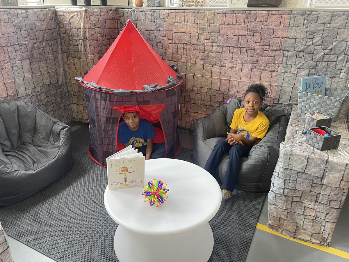Yoga with Yegros (@yoginiyegros) on Twitter photo The <a href="/PS66JKO/">JKO Elementary</a> Knights are EXCITED that our “Calming Castle” doors are now open! We even had some visitors today! It is a perfect place to go when a #mindfulness break is needed. 😮💨🏰 #justbreathe #calmingcorner
<a href="/D27NYC/">Community School District 27</a> <a href="/NYCSchools/">NYC Public Schools</a> <a href="/NYSomh/">NYS Office of Mental Health</a> <a href="/desarioh/">Helen Kraljic-DeSario</a> The <a href="/PS66JKO/">JKO Elementary</a> Knights are EXCITED that our “Calming Castle” doors are now open! We even had some visitors today! It is a perfect place to go when a #mindfulness break is needed. 😮💨🏰 #justbreathe #calmingcorner
<a href="/D27NYC/">Community School District 27</a> <a href="/NYCSchools/">NYC Public Schools</a> <a href="/NYSomh/">NYS Office of Mental Health</a> <a href="/desarioh/">Helen Kraljic-DeSario</a>