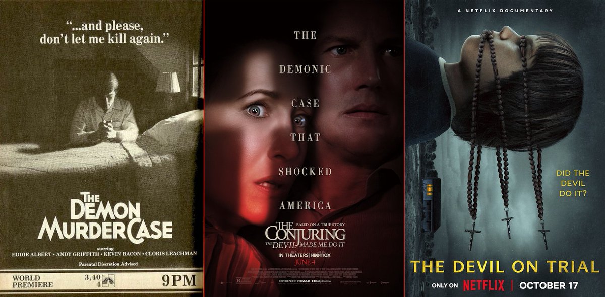 thevideoverdict's tweet photo. In time for #Halloween season is the new #Netflix movie #TheDevilonTrial 😈 The Video Verdict dives into the doc, the real life murder, and two films inspired by the gruesome crime #podcast #horrorpodcast https://t.co/8IQlctWznG https://t.co/MuvvJKoQzz