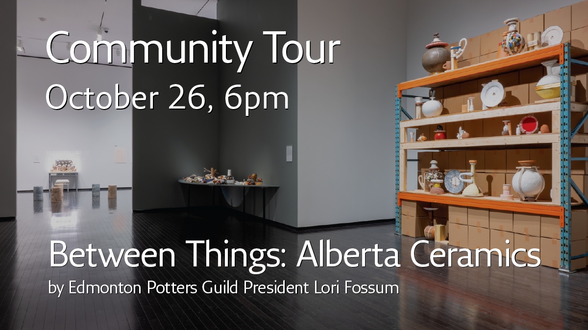 yourAGA's tweet photo. Tomorrow, 6pm: Don’t miss a Community Tour of ‘Between Things: Alberta Ceramics’ led by @yegpottery president Lori Fossum! Register today: https://t.co/jl946Eb0EF
#CommunityTour #BetweenThings #AlbertaCeramics #YegDT #YegArt https://t.co/fjIJiySwbC
