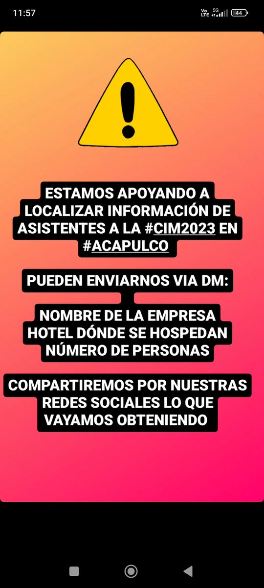 WimMexico's tweet photo. #Apoyando a localizar información sobre asistentes de la #CIM2023 en #Acapulco 
Envíen DM con 
Nombre de la empresa
Hotel
Número de personas https://t.co/qpCEblMEkU