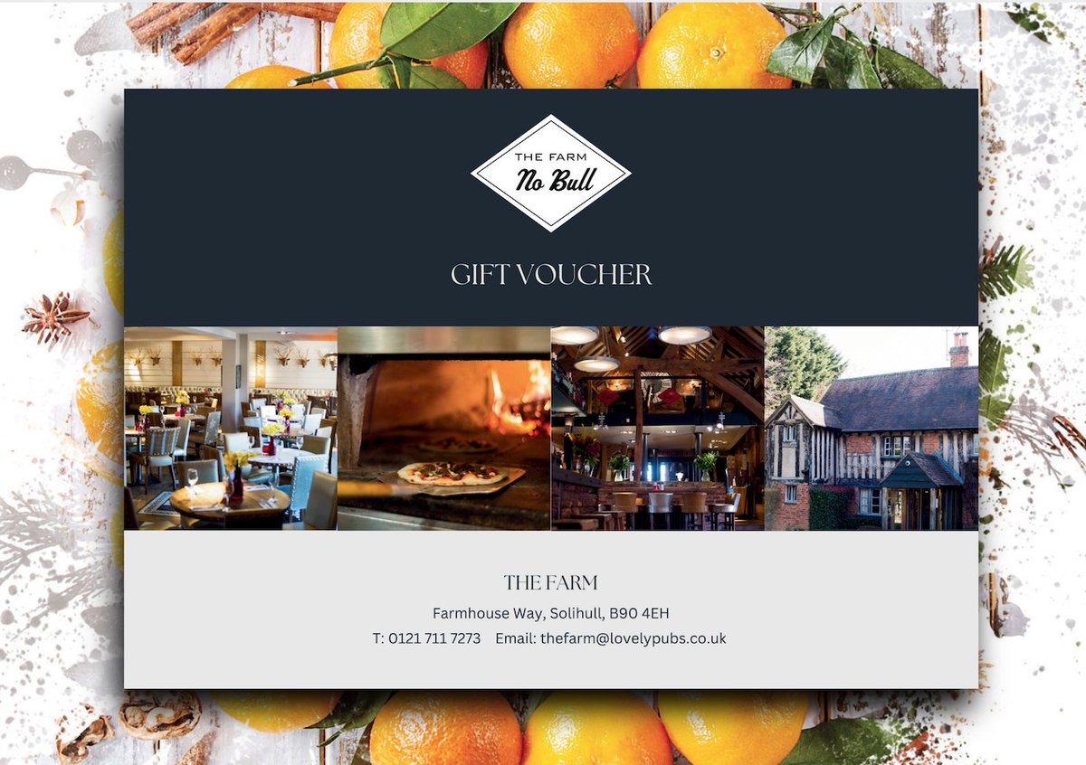 LP_TheFarm's tweet image. Treat a loved one this Christmas with a Farm gift voucher! 
For that perfect gift of good food &amp;amp; great wine. 
Available to buy directly from our website. 

 #TheFarm #christmasgift #NoBull #LovelyPubs #vouchers #festivespirit