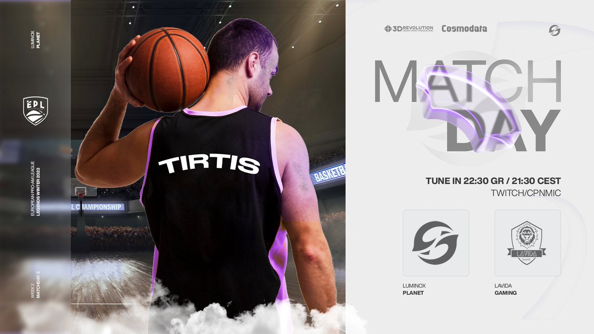 Tonight, it's on again. Today we have to prove our skills against @LaVidaEsports 📈 Drop in and look forward to an exciting game. #LuminoxBallin🏀
