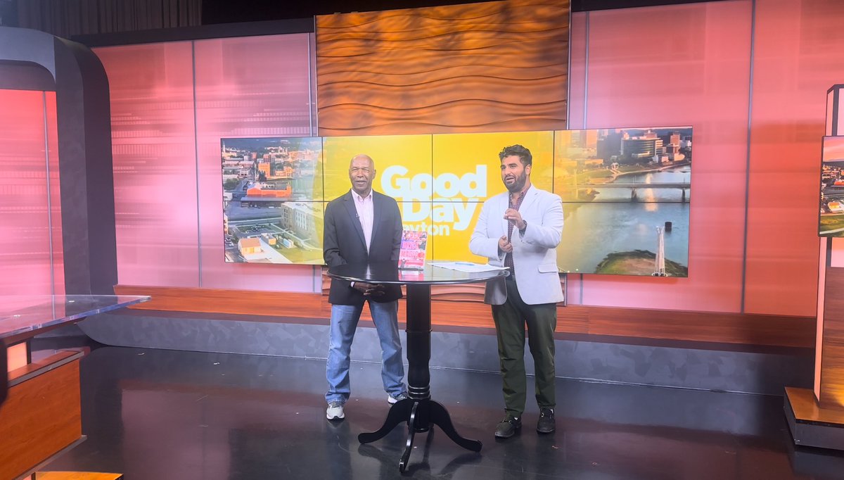 TMooreSports's tweet photo. Had fun this morning live on Dayton, Ohio TV @dayton247now discussing https://t.co/LhkrcbndbB I’ll return to town tomorrow for book signing at Slap N Lizard West Carrollton 
@gooddaydayton https://t.co/fOrd0mT2sm