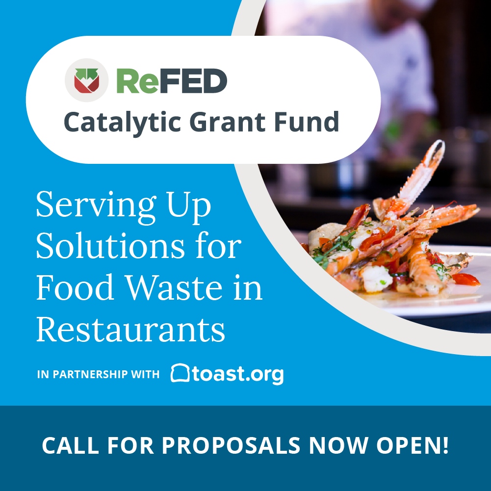 branchfood's tweet image. Each year, 13M tons of food is wasted in restaurants. 

Do you have a solution that is simple, affordable, and convenient to cut food waste in restaurants? The #ReFED Catalytic Grant Fund is looking for organizations like you! Deadline is 11/20!

🟩l8r.it/XRkg🟩