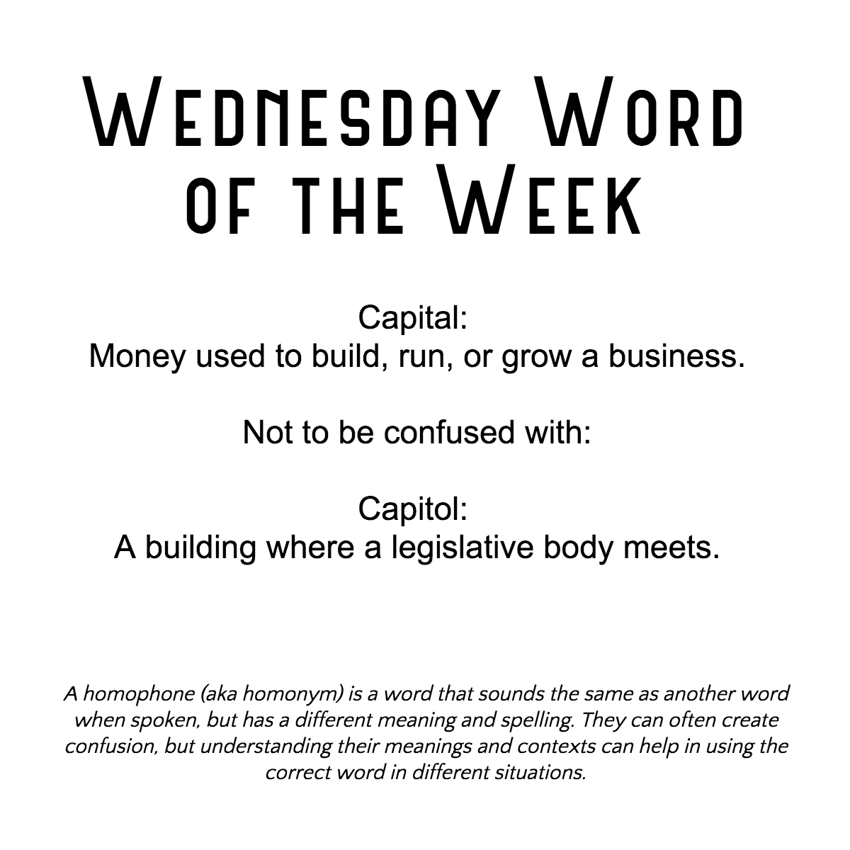 kirkackerson's tweet photo. Happy Wednesday! This week's Word of the Day has tripped me up in the past (thank you evil spell-check). How about you? https://t.co/IwnuQraia4