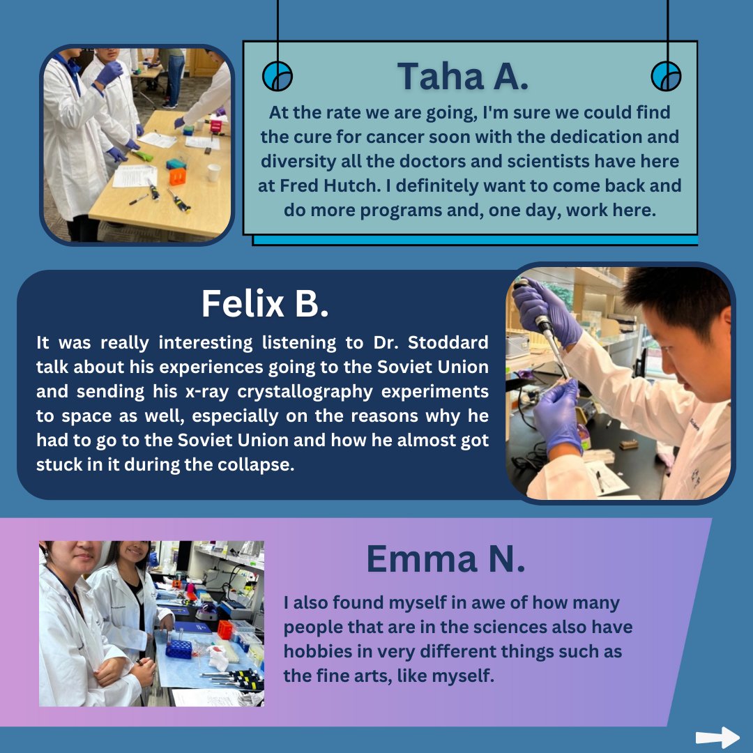 SciEdHutch (@sciedhutch) on Twitter photo We had a great summer hosting the <a href="/fredhutch/">Fred Hutch Cancer Center</a> Pathways Research Explorers Program! Check out our latest student blogs and program highlights! bit.ly/2023explorers (1/2) We had a great summer hosting the <a href="/fredhutch/">Fred Hutch Cancer Center</a> Pathways Research Explorers Program! Check out our latest student blogs and program highlights! bit.ly/2023explorers (1/2)