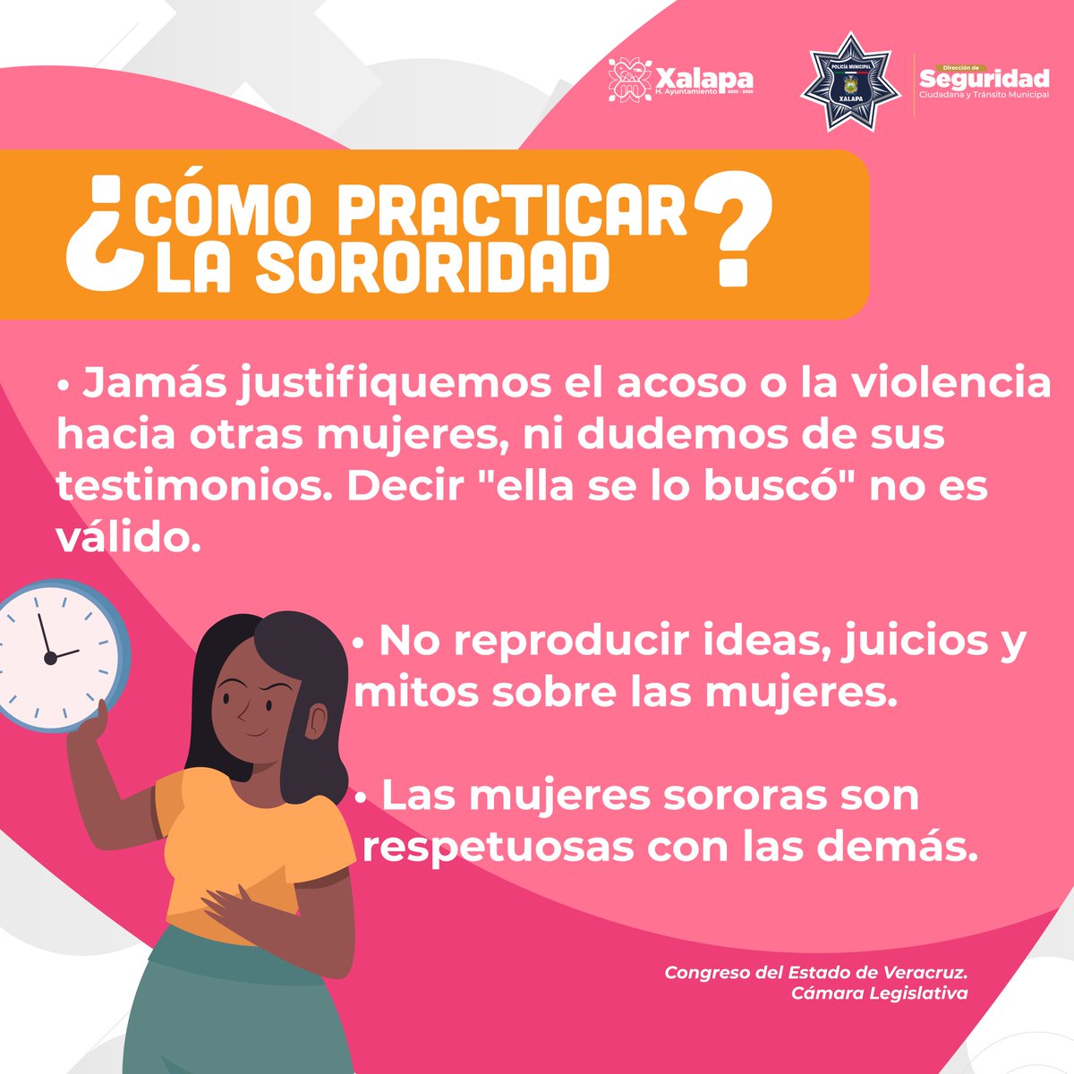 AytoXalapa's tweet photo. Hoy es #DíaNaranja 🧡

Como cada 25 de mes, se hace un recordatorio para generar conciencia y prevenir la violencia contra las mujeres y niñas 👩🏻👩🏽‍🦱👱🏼‍♀👵🏼

#TrabajoYTransparencia
#SeguridadXalapa
#DSCYTM
#Xalapa https://t.co/joK8JU8tJD