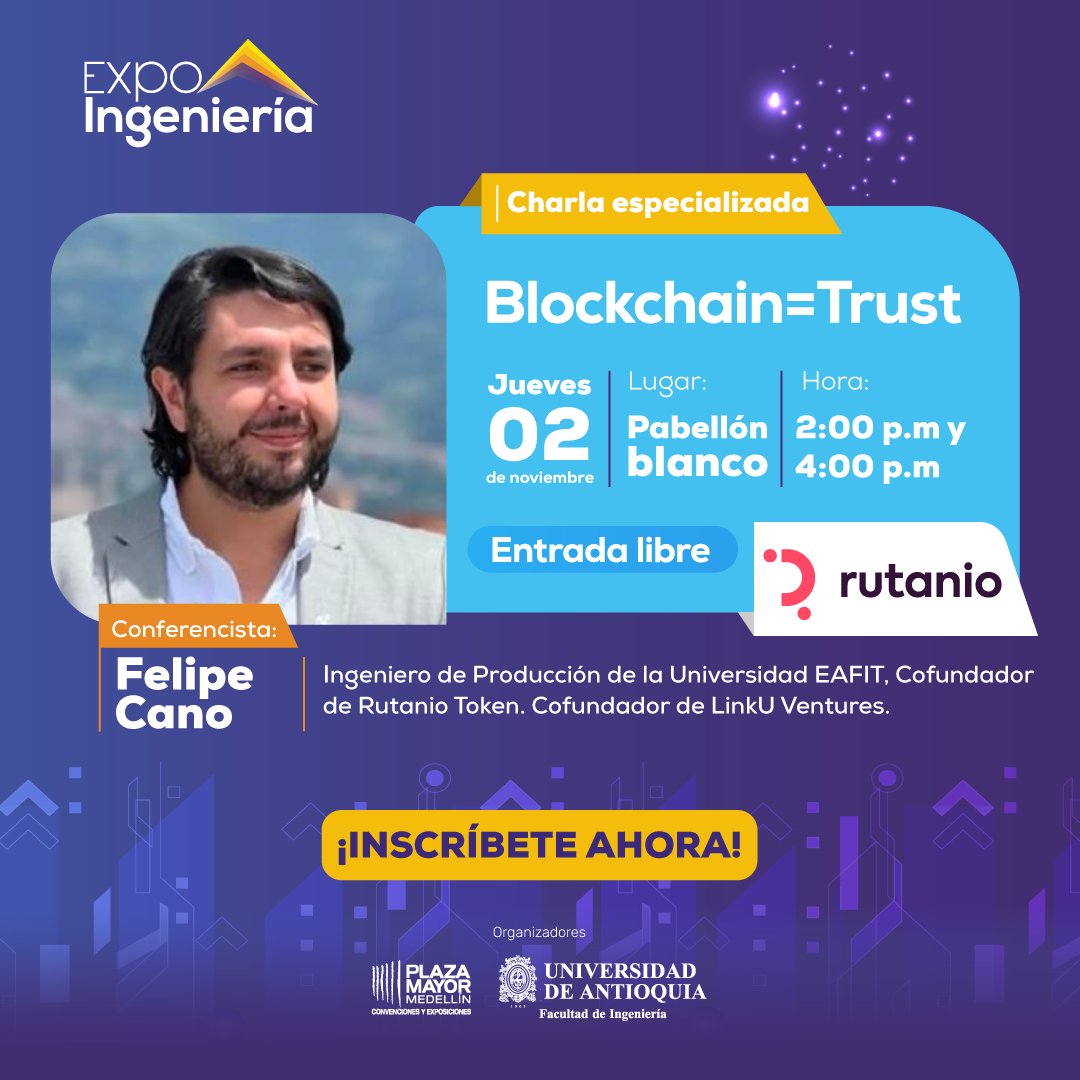 expo_ingenieria's tweet photo. ✨¡Explora el conocimiento en #ExpoIngeniería2023! 🌟
Únete a nuestras charlas especializadas con expertos en tecnología e ingeniería. 🧐
💡Aprende y establece conexiones con líderes en el campo.
¡Sé parte de la experiencia educativa definitiva!
🔗 https://t.co/tqvOPwfPw3 https://t.co/833ngvlDuB