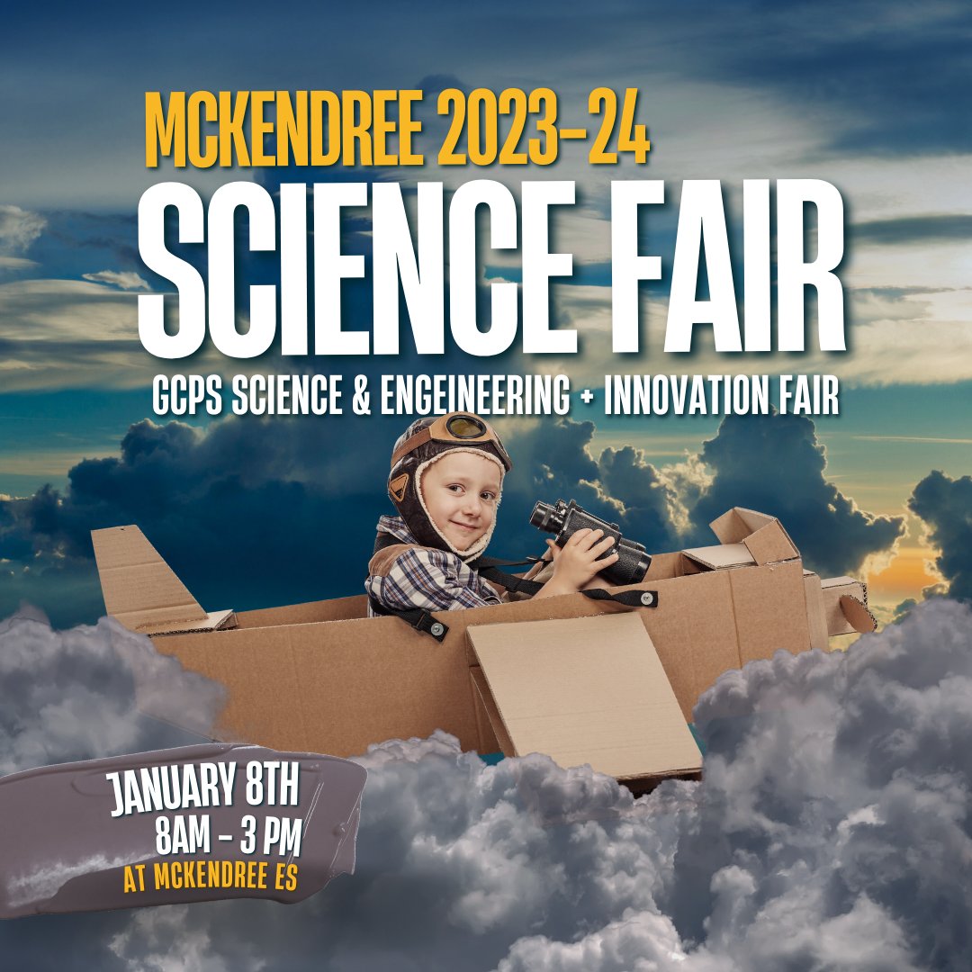 Did you know that our school is hosting a STEM Fair? Winners of the McKendree ES fair will move on to the Gwinnett County Public Schools Regional Science & Engineering + Innovation Fair on February 23, 2024! To find out more, visit gwinnettsciencefair.com #YouBelonginGCPSSTEM