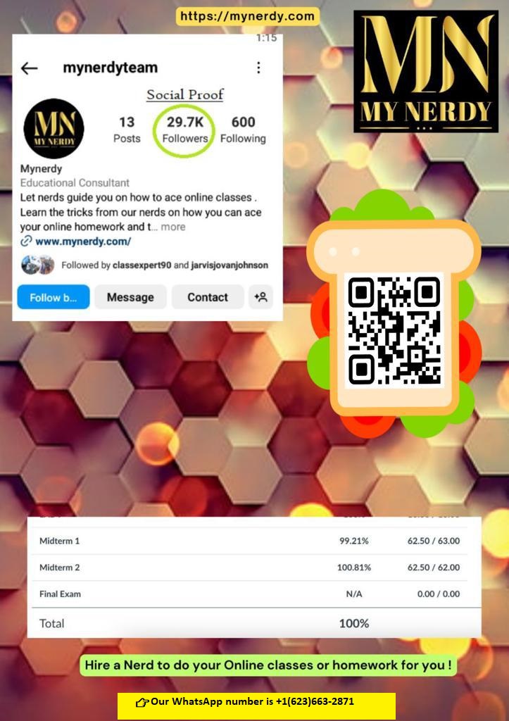 saliob532's tweet photo. @sshrel "Online classes can be difficult at times ! At MYNERDY, our nerds will help you ace hw &amp; classes, guaranteed. 

Contact us today  !

Check our website - mynerdy. com 
Email : mynerdyteam@gmail.com    
WhatsApp : +1 (623) 663-2871" https://t.co/DUb2oQLn3r