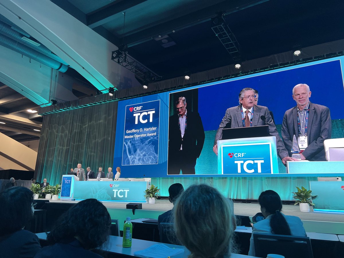 Robert W. Yeh (@rwyeh) on Twitter photo Congrats to Bill Lombardi, accepting the Master Clinician Award at TCT.
Amazing mentor, teacher and friend to so many.  
#TCT2023 Congrats to Bill Lombardi, accepting the Master Clinician Award at TCT.
Amazing mentor, teacher and friend to so many.  
#TCT2023