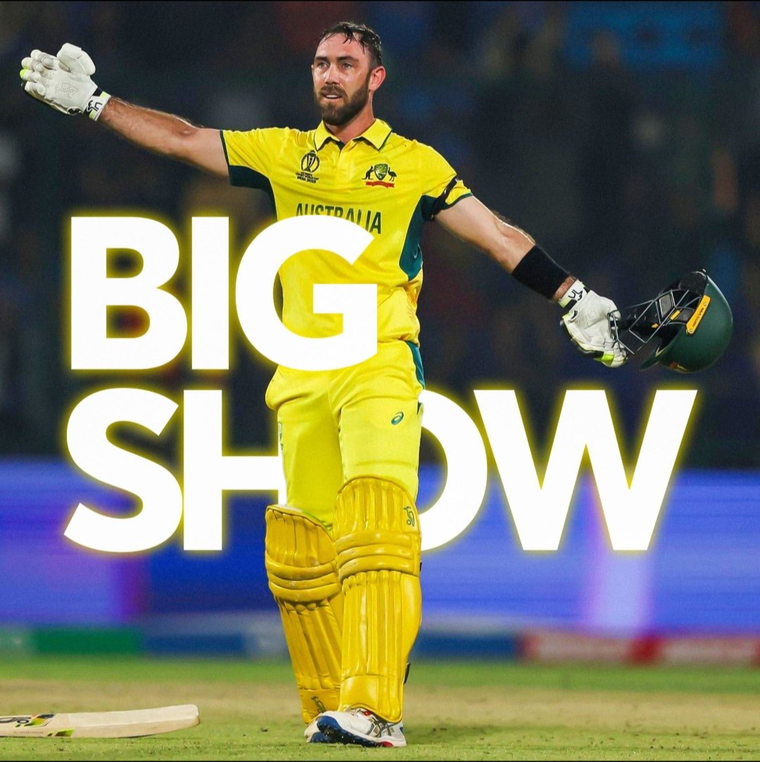 ChavanKc_18's tweet photo. FASTEST WORLD CUP CENTURY....!!!

What a crazy show by Maxwell - a world cup hundred in just 40 balls.
Glenn Maxwell - takes just 4 balls to reach 100 from 80.

#WC23 #MAXWELL https://t.co/GfW3o1JEz2