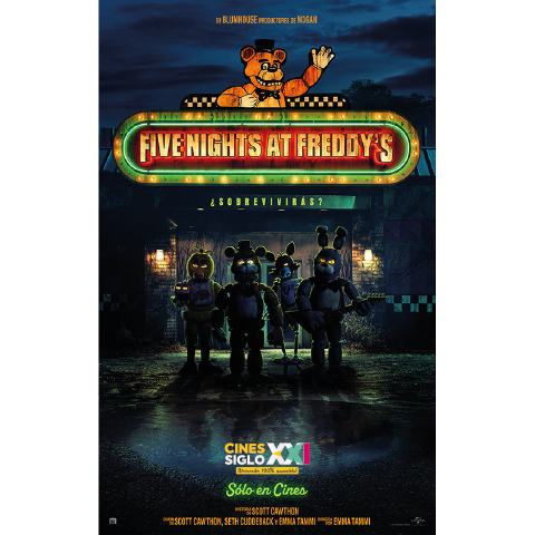 🛑F.N.A.F🛑
De los videojuegos a la pantalla grande, ven a #CinesSigloXXI y adéntrate en esta terrorífica aventura.
🧾Adquiere tus entradas en: cinessigloxxi.com/funcion/173