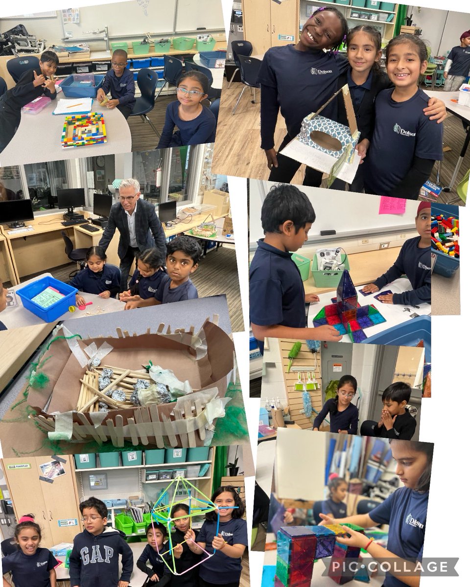 Dolson Engineers (3E)  busy at building Structures in the FOUNDRY  #STEM ⁦<a href="/DolsonPS/">Dolson Public School</a>⁩