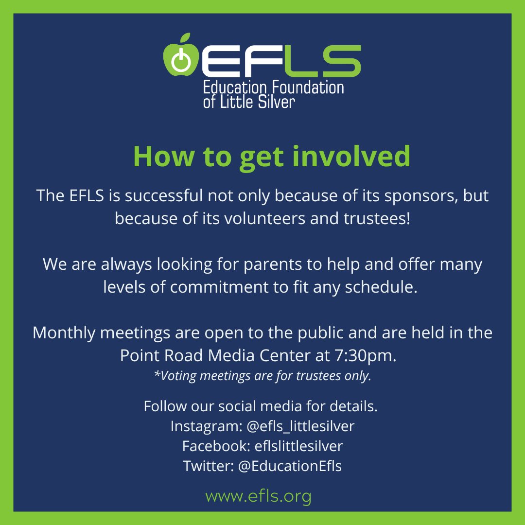 EducationEfls's tweet photo. A throwback to BTS Night. Just in case you missed it or wanted more info. Here is a little bit about the EFLS, what the organization does, and how to get involved.
The EFLS currently has open committee positions available &amp; can use your help!
#EFLS #eflsfundingourfuture #THANKYOU https://t.co/qEg2ihptSC