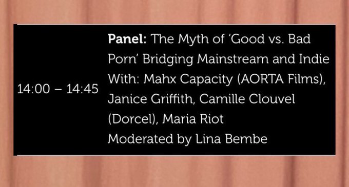 This Friday I will be participating in a Panel at the @PFFBerlin in the &ldquo;Adult Industry Only&rdquo; section<a href="/tag/mvsales"class="tags"><span>#mvsales</span></a>