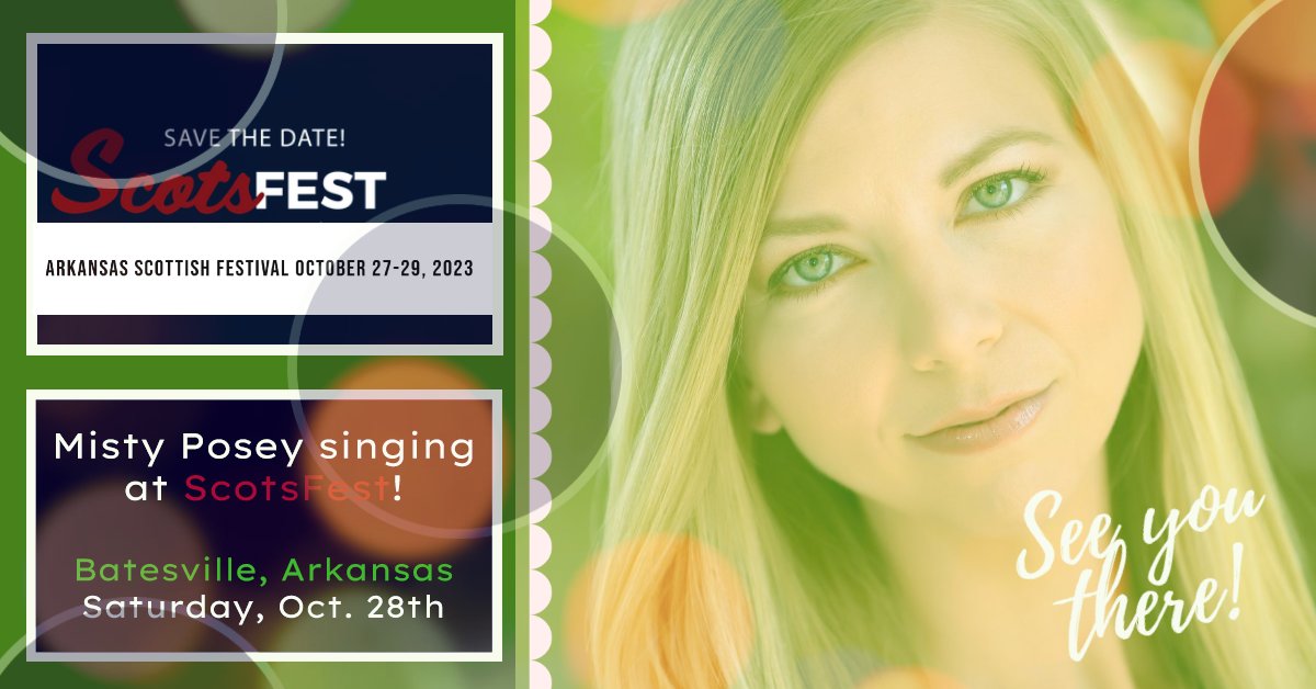 MistyPoseyMusic's tweet photo. This weekend! Ranked #7 of "The Top 100 Things to Do in #Arkansas " by @AYisAboutYou magazine, ScotFest is the last stop on my #2023tour💚Hope I see you there🙏#arkansas 🏴🎶 🔜https://t.co/2rV9zUQVPz💚🤸♀️😁💚🎶 #mistyposeymusic #concerts #Celtic #scotsfest #Scottish #thisweekend https://t.co/oWDr1ijJWj