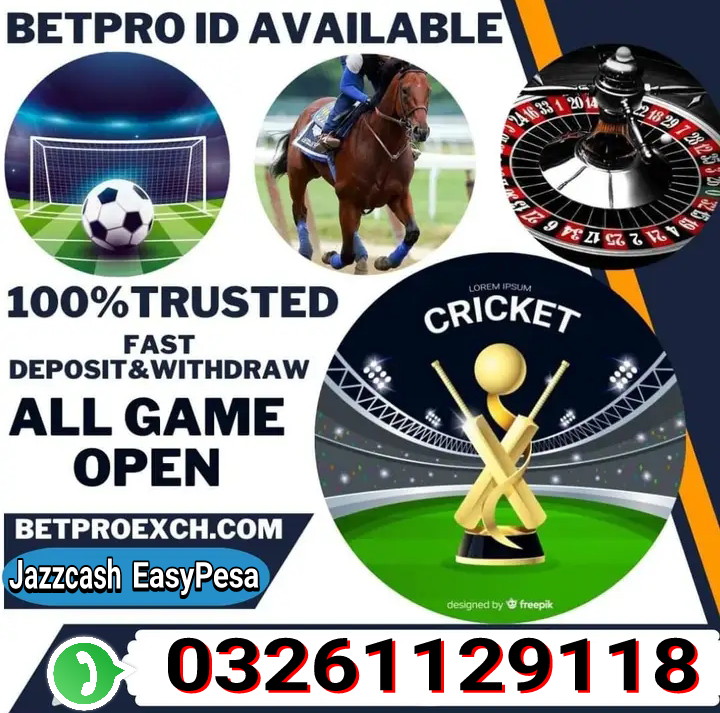 Betproexch7's tweet image. 0326-1129118 (whatsapp)
Get your ID today from 2000 deposit only
Betpro Brings you to #Exciting games like #Cricket #Football #Greyhound #HorseRacing #Tennis &amp;amp; #casino #BBL #wbbl #Online #betting #PakistanCricket #Alizasehar #leakvideo