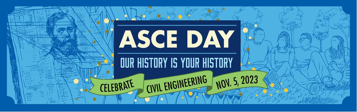 CI_ASCE's tweet photo. Mark your calendars! ASCE Day 2023 is happening on November 5, 2023! Join us in celebrating 171 years of engineering excellence! Let's continue to build a better tomorrow together! 🚧🎉 #ASCEDay23 #171years
Learn More: https://t.co/LxhcCEMfSf https://t.co/UsuPheL5Xv
