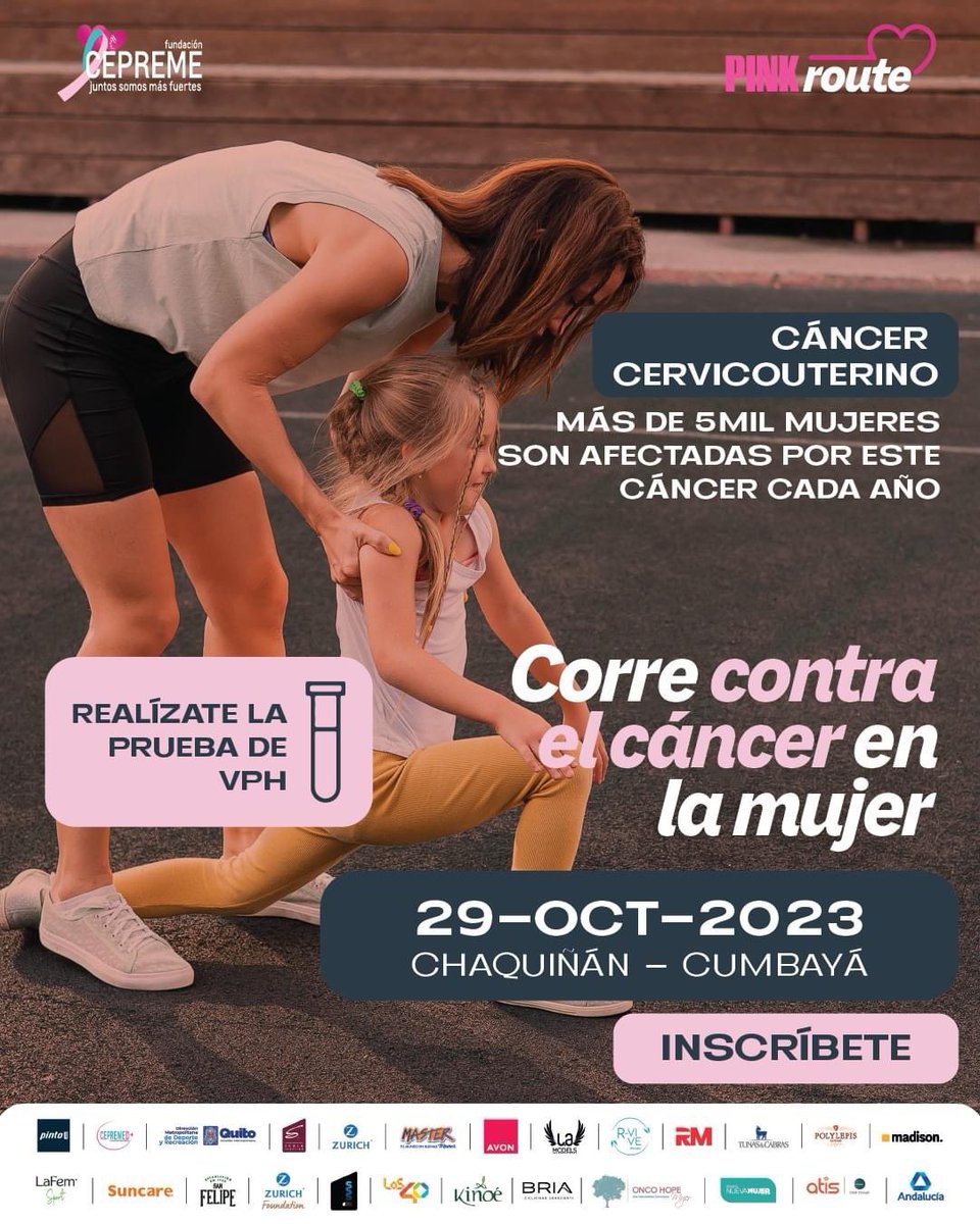 mujercepreme's tweet photo. 🌺 Pink Route está aquí para recordarnos que la lucha contra el cáncer en la mujer sigue, y en Fundación Cepreme estamos comprometidos en luchar con más fuerza que nunca. ​

🔔Últimos días de inscripción, da clic aquí: https://t.co/5GiCVHqU5p https://t.co/JhVIdVULAR