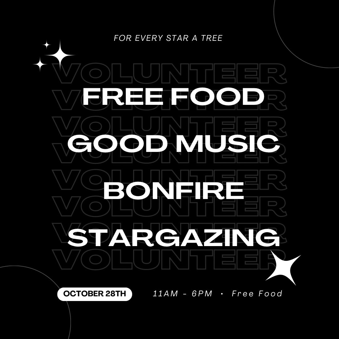 FOR EVERY STAR, A TREE. tweet media