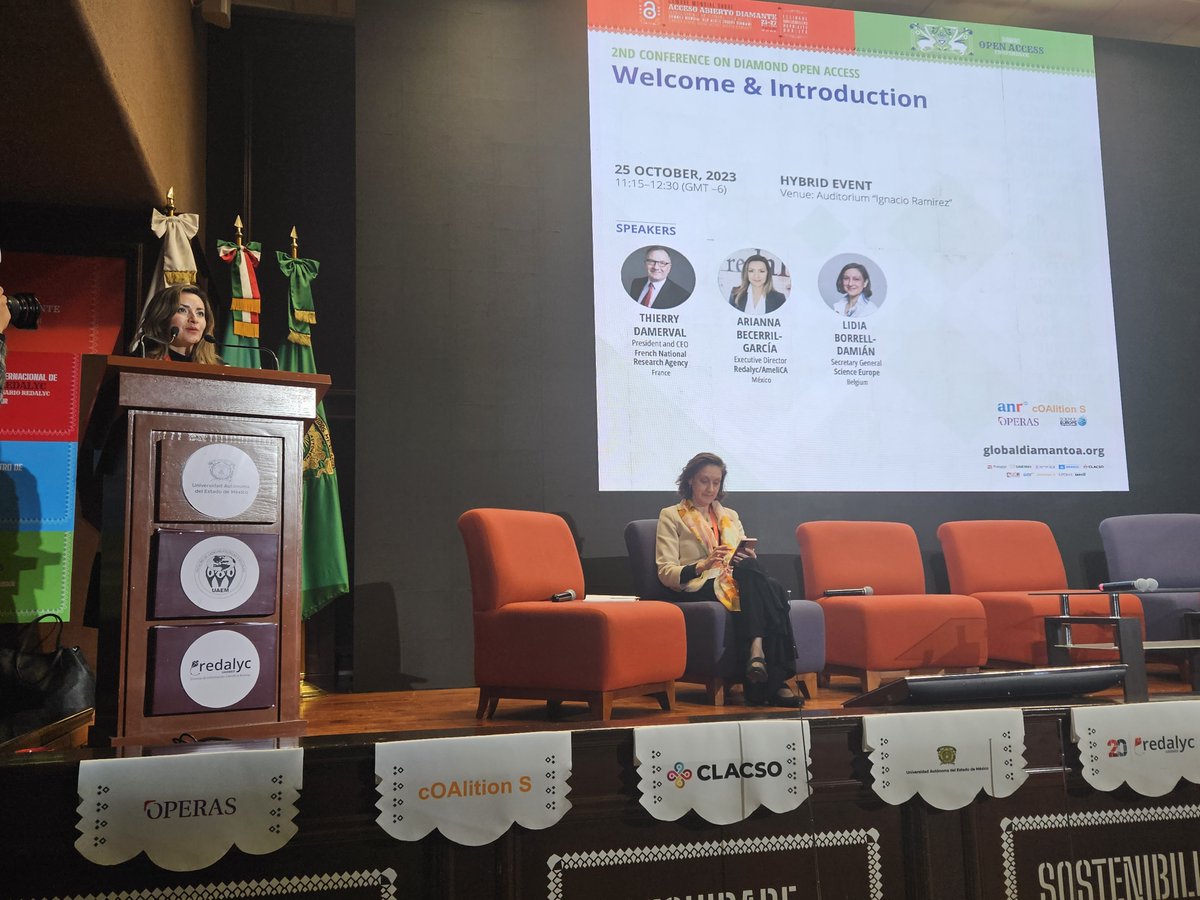 Engaging plenary session alert! <a href="/ariannabec/">Arianna Becerril-García</a> (<a href="/Redalyc/">Redalyc</a>) and <a href="/LidiaBorrellDam/">Lidia Borrell-Damian</a> (<a href="/ScienceEurope/">Science Europe</a>) take us on a deep dive into the progress and the path ahead for Diamond OA. Stay tuned for some thought-provoking insights! #DiamondOA
globaldiamantoa.org/diamond-open-a…