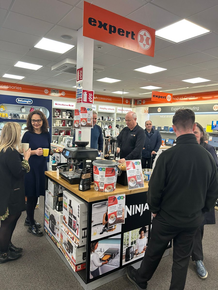 ExpertMullingar's tweet photo. Thanks to everyone who supported our coffee morning today in support of https://t.co/yCJAL1XIxS. 
Thanks to @obriens_centra for the lovely treats and a big thanks to our Expert Mullingar team who were busy making the coffee’s all morning. https://t.co/7pcYnMIBz2