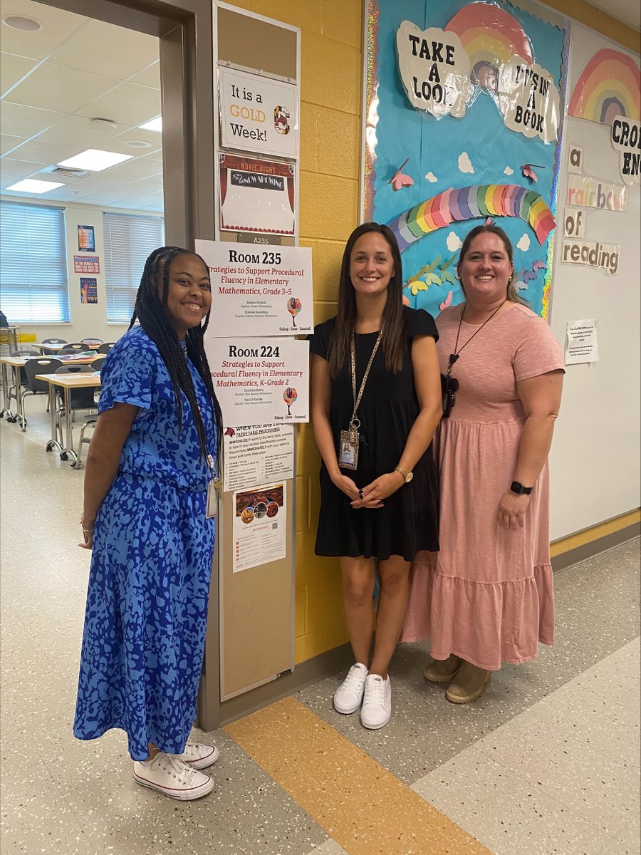 AACPS_PK5Math's tweet photo. Thank you to these amazing teacher leaders! Ms. Saunders, Ms. Hursh, and Ms. Orourke presented on Strategies to Support Procedural Fluency in Mathematics at the Family Involvement Conference over the weekend. #BelongGrowSucceed #JOY #MathLeaders https://t.co/1C0sGAd5oN