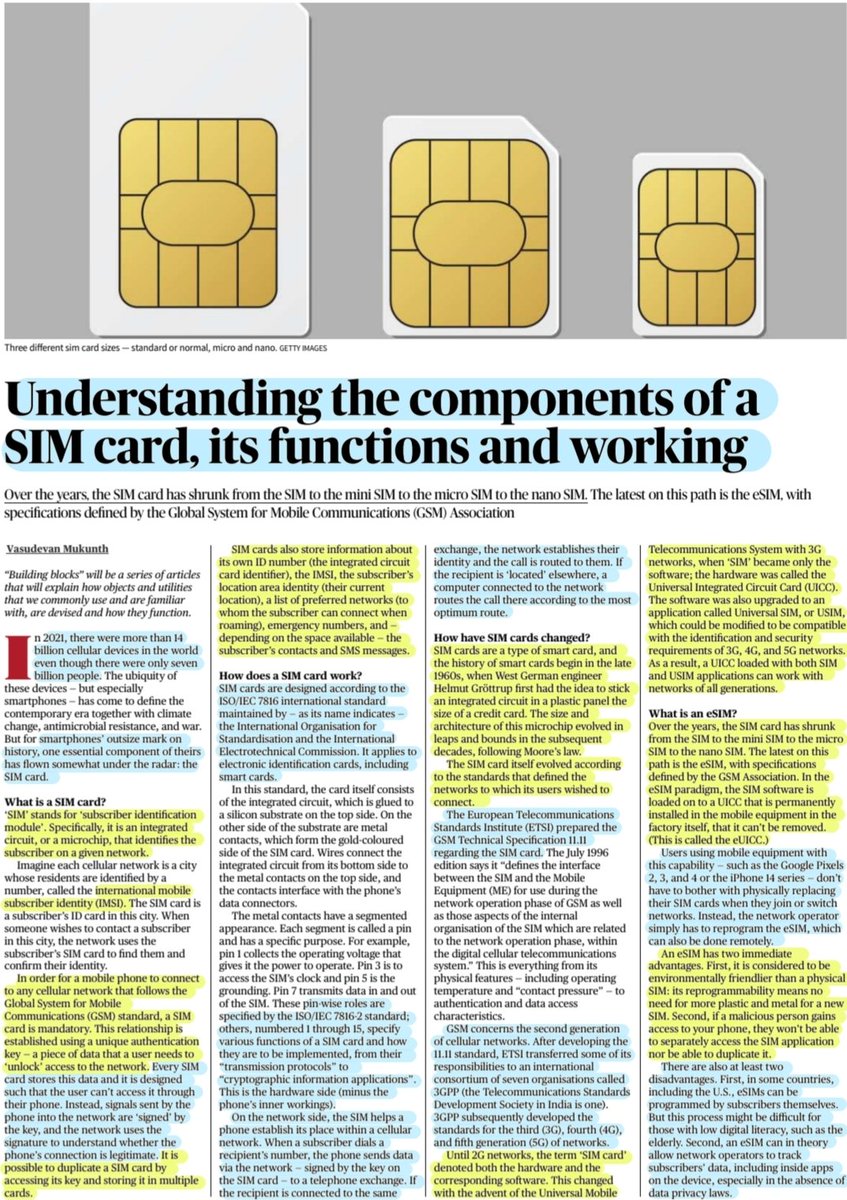 Evolution Of The Sim Card