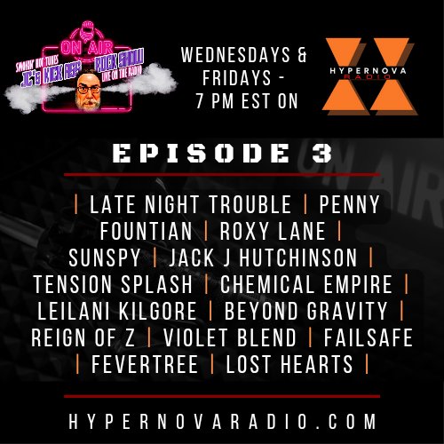 hypernova_radio's tweet image. 🚨🚨TONIGHT and FRIDAY AT 7 PM EST: Episode 3 of @kickassrockshow on Hypernova Radio!

↘️TUNE IN ON THE LIVE 365 APP OR HERE↙️
🌐: hypernovaradio.com 

Happy Wednesday!
.
.
.
.
.
.
.
.
.
#onlineradio #jcskickassrockshow #kickassrockshow #radioshow #rockband #rockmusic