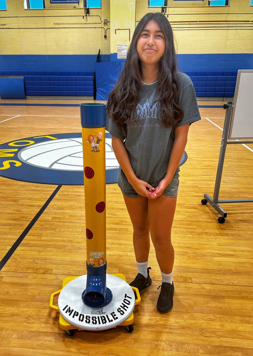CoachK_LOPE's tweet photo. Two #impossibleshot winners in one week! Congratulations to 8th grader ‘October MVP’ Giselle Ventura. She consistently demonstrates good sportsmanship and excellent effort @ip_schools @LomsPrincipal https://t.co/Ap4g2uMd3z