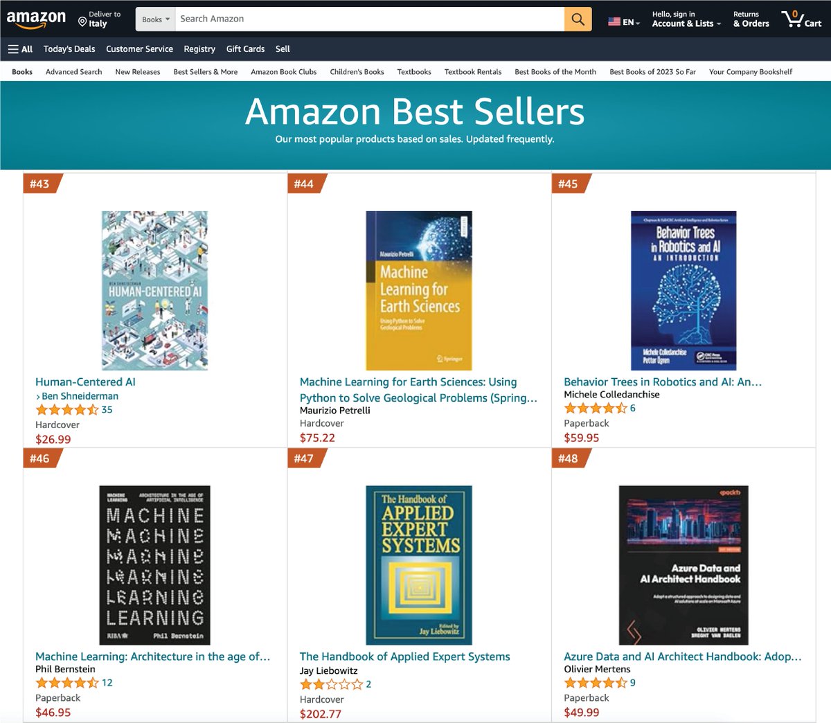 Feeling proud! Though, to be fair, calling it a ⚡️ Best Seller ⚡️ might be a stretch. Check it out on Amazon's list! amazon.com/gp/bestsellers… or on the Springer website: link.springer.com/book/10.1007/9…