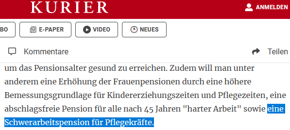 FHMaverick's tweet image. Eventuell hätte jemand mit Ahnung vom Pensionssystem über die #SPÖ-Pensions(paradies)-#Petition drüberschauen sollen. Denn die #Pflegeberufe sind bereits längst in der Liste der Schwerarbeitsberufe enthalten!

Peinlich. Aber gut, @SPOE_at...🤷‍♂️

Siehe: gesundheitskasse.at/cdscontent/loa…