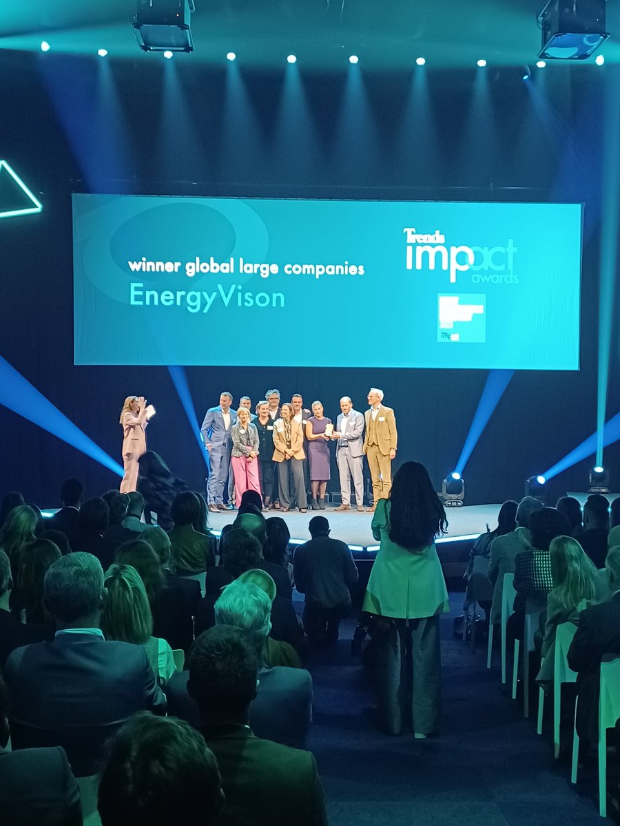 En de winnaars van de Global #TrendsImpactAwards 2023 zijn... @EnergyVisionBe (grote bedrijven) en Turbulent (kmo's)! PROFICIAT! 👏🥳