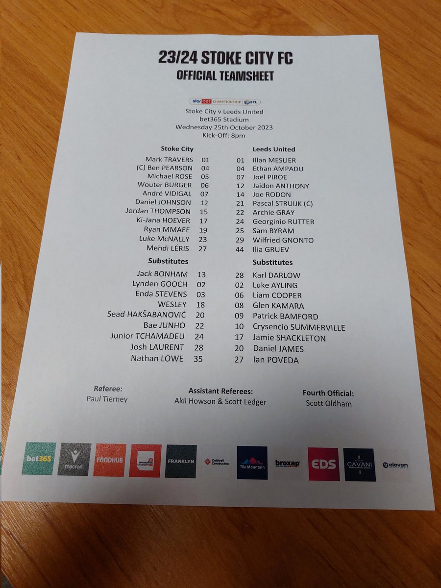 John McDougall (@_johnmcdougall) on Twitter photo Second game in 24 hours for me, at the bet365 Stadium as Stoke take on Leeds in the Championship <a href="/lancandcrow/">Lancaster & Crowther</a> Second game in 24 hours for me, at the bet365 Stadium as Stoke take on Leeds in the Championship <a href="/lancandcrow/">Lancaster & Crowther</a>