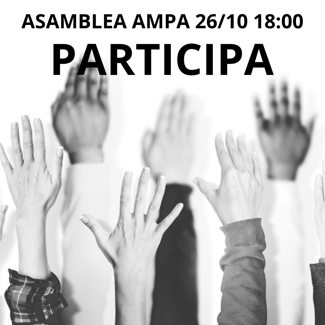 Te esperamos mañana en la biblioteca del IES Villablanca. Si no puedes venir conéctate y sigue la asamblea online. Si no te ha llegado el correo, ponte en contacto con nosotros y te pasamos el link. 
Pero no te quedes sin saber todo lo que podemos ofrecerte.....
JUEVES 26 ´18:00H