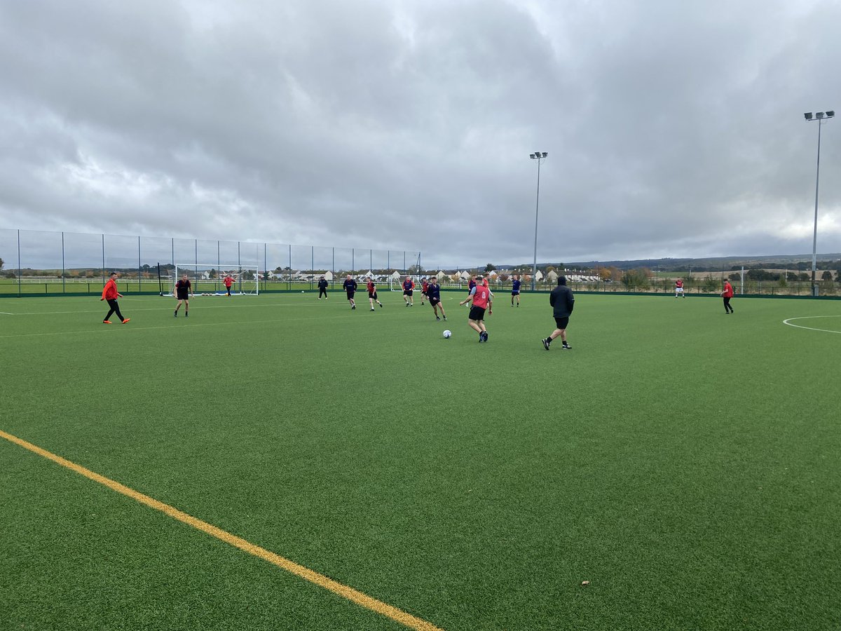 UEFA B Licence observation and support visit to  Micheal Judd in not so sunny Scotland today, well planned and delivered session, well done Mike nearly there👍