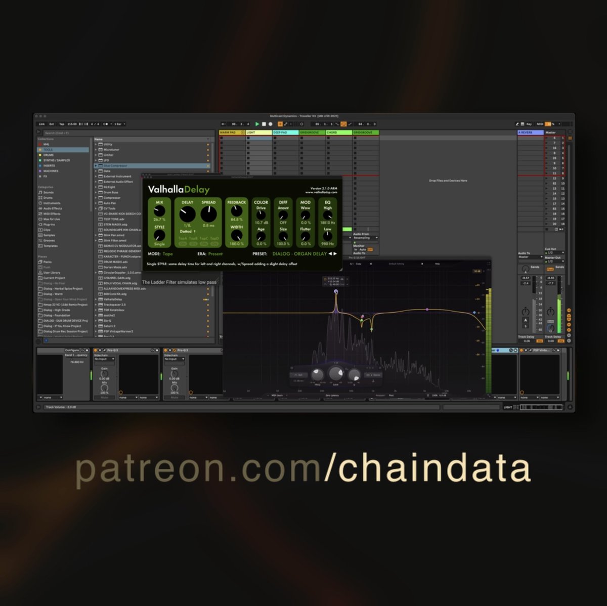 Recently I’ve started to make videos, showing the ways I’m working on projects. Second video is up now on my Patreon covering stem processing and mastering, running through a Multicast Dynamics soundscape track.

patreon.com/chaindata